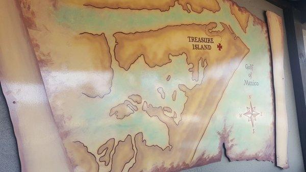 The Outdoor map to treasure island...