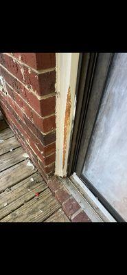 Damage that was probably charged to previous tenant but was not repaired