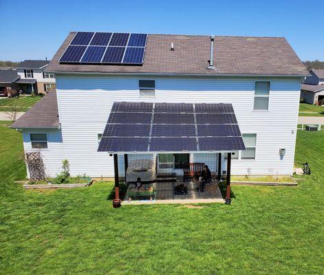 Solar Roof Mount and Custom Pergola