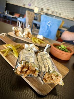 Chicken shawarma with a side of Tabbouleh