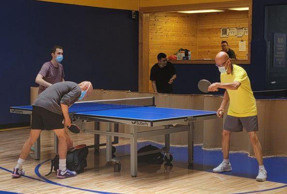 Practice table tennis in SFTTC.