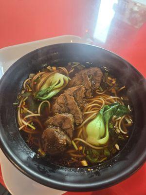 Beef noodles with signature spice