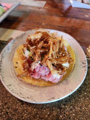 Ahi-tuna tostada