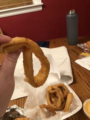 soggy squishy Onion Rings