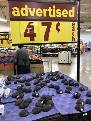 6/2/18. Saturday morning. Avocados! 47 cents!