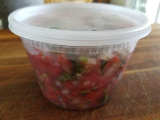 Salsa Fresca - it's in the back in a refrigerated case