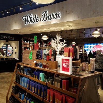 White Barn inside the store for your candle needs