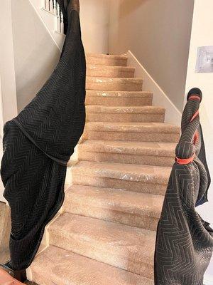 As well your banisters and carpet protection