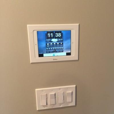 iPad in an IPort flush wall mount