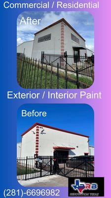 Paint , roofing , siding , Sheetrock ,  concrete  , flooring , demolition.