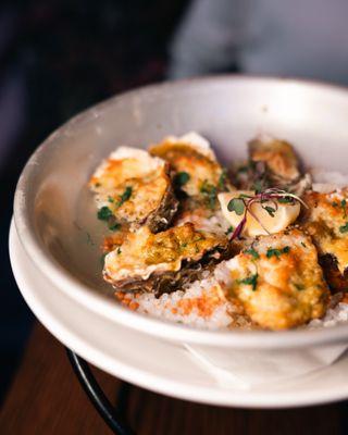 Morella's baked oysters