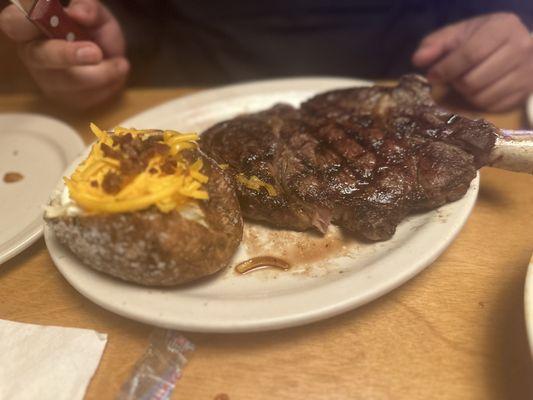 Ribeye baked potato