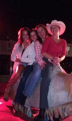 Four Girls = one lucky bull