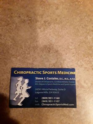 Chiropractic Sports Medicine