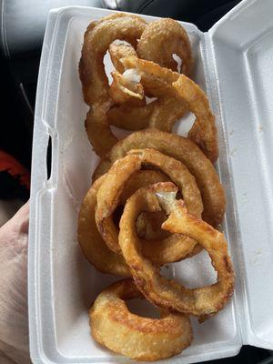 Onion rings & Philly