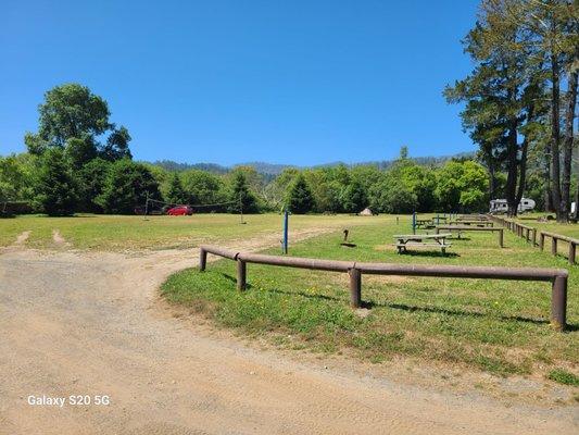 Meadow tent area