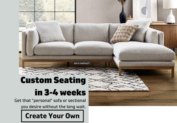 Custom sectionals