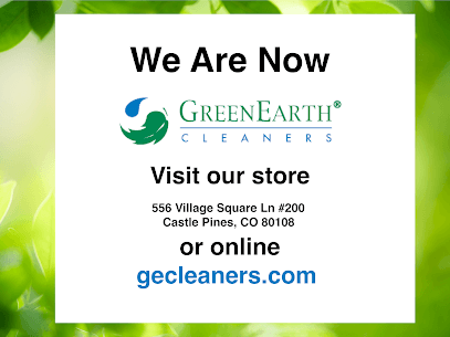 We are now GreenEarth Cleaners. Visit us online for pickup & Delivery or in store at our Castle Pines location.