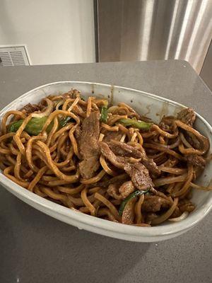 Shandong Lo Mein with beef - not a bad dish of noodles