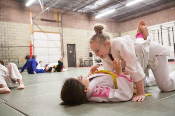 Girls train in Jiu Jitsu, too!