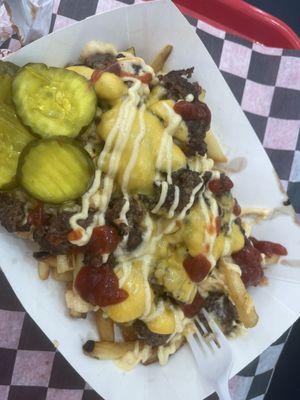 Loaded beef fries