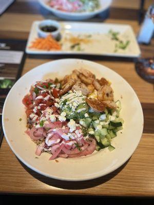 BJ's Brewhouse Bowl With Shrimp