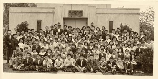 The Pasadena Buddhist Temple Sunday School circa 1957. If you were there, can you find yourself?