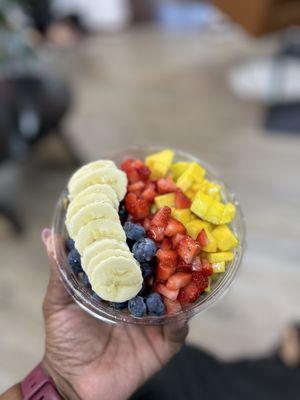 The "You are one of a kind" Açaí bowl is my favorite bowl.