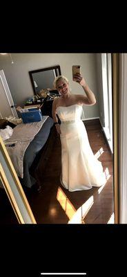 When I bought the dress- before any alterations!