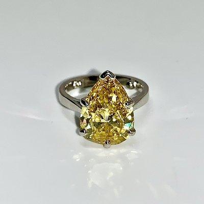 We put our customers yellow diamond on a solitaire pendant and it looks AMAZING!