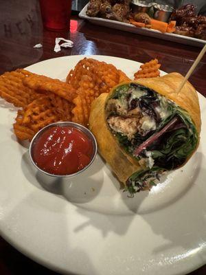 Blackened Salmon Wrap