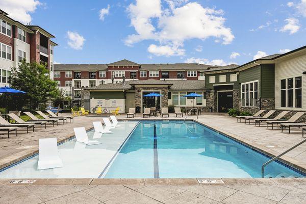 Heated saltwater resort-style pool