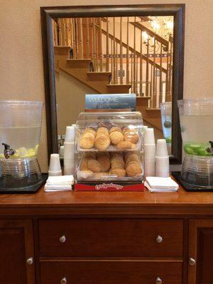 Front lobby - fresh baked cookies