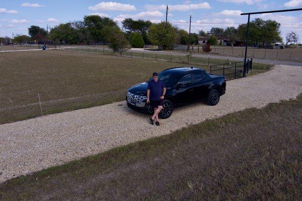 Me enjoying my 2022 low mileage Santa Cruz from Patriot GM.