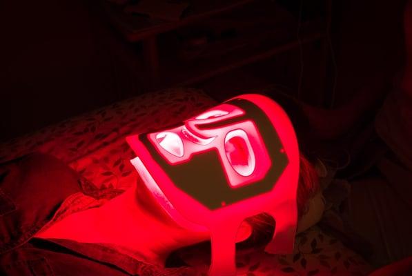 Red LED for anit-aging