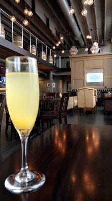 Mimosas on special on sundays! Freshly squeezed OJ added!