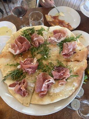 Prosciutto pizza.