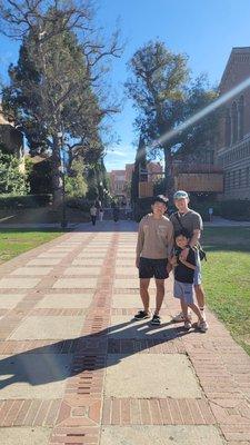 With my boys at UCLA!