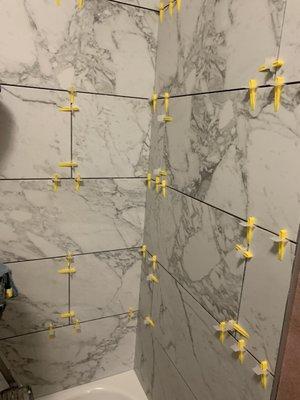 New tile installation