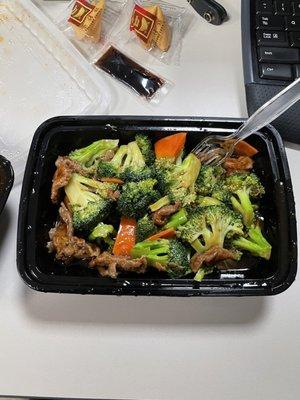 Pork with broccoli