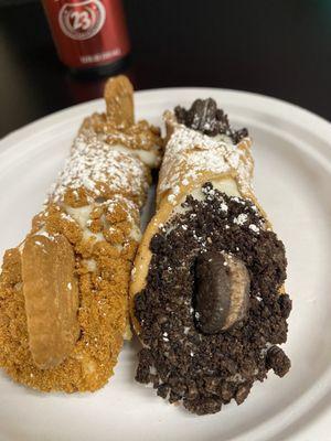 Biscotti and Oreo cannoli