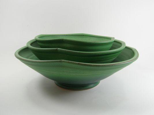 Clay bowls in many colors and sizes