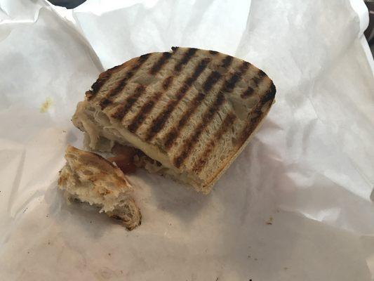 S/2 eaten jalapeño chicken panini on sourdough