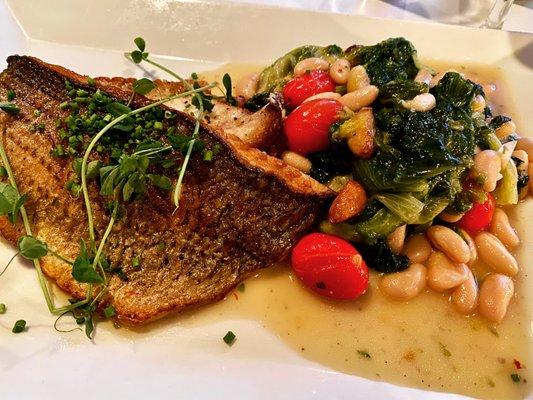 Pan Seared Sea Bass