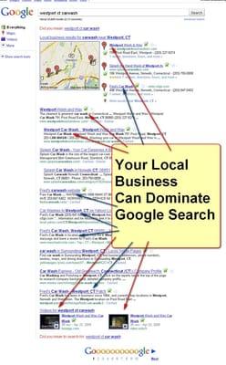 First Page on Google? How about multiple listings? You can dominate your competition! Call now for Free Search Audit