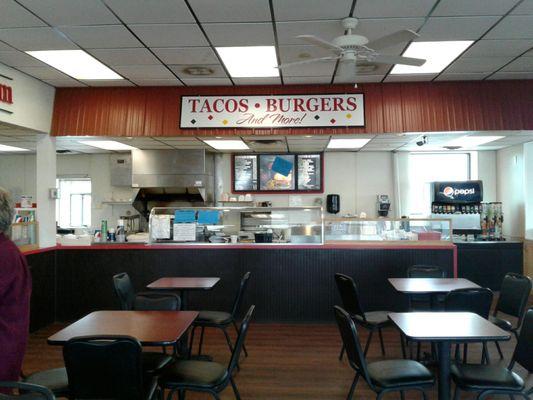 Just what the sign says. They make one of the best burgers I've tasted!