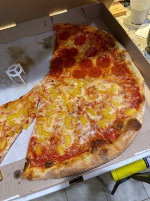 Very oily pizza