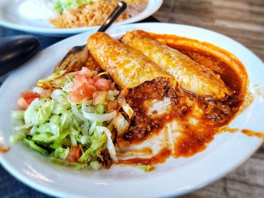 Beef enchiladas