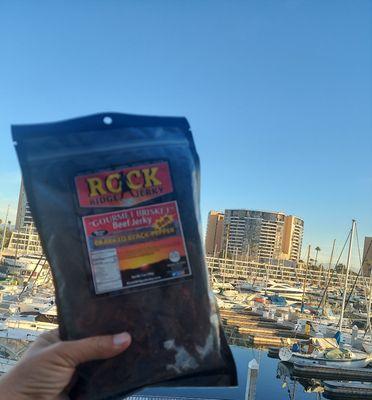 Rock Ridge Jerky brisket beef jerky handcrafted in California.