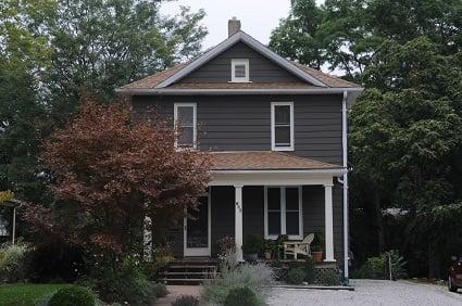 This color scheme really allows the architectural features of this home to stand out.